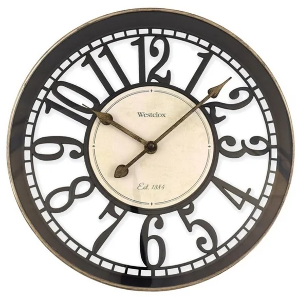 12 inch wall clock with open back. Westclox brand. New in box. - Picture 1 of 7